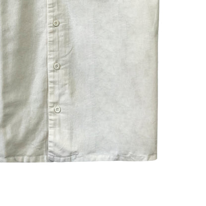 RRJ Men's Basic Woven Shirt Comfort Fitting Linen Fabric 170482 (Offwhite)
