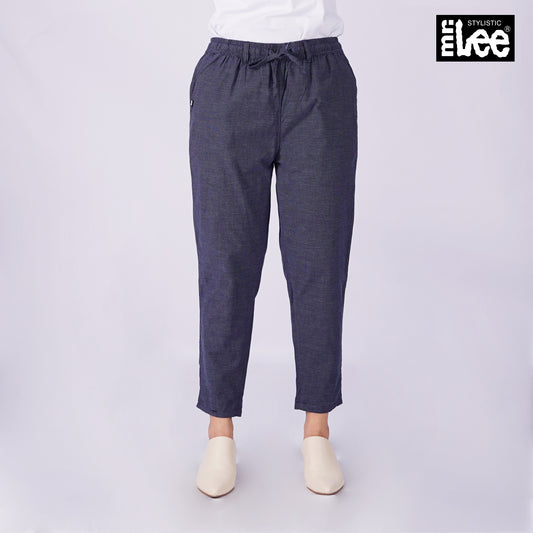 Stylistic Mr. Lee Ladies Basic Non-Denim Drawstring Pants 174753 (Navy)