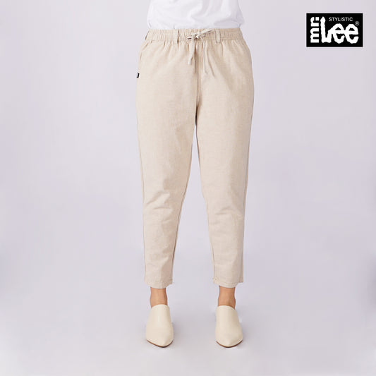 Stylistic Mr. Lee Ladies Basic Non-Denim Drawstring Pants 174753 (Off White)