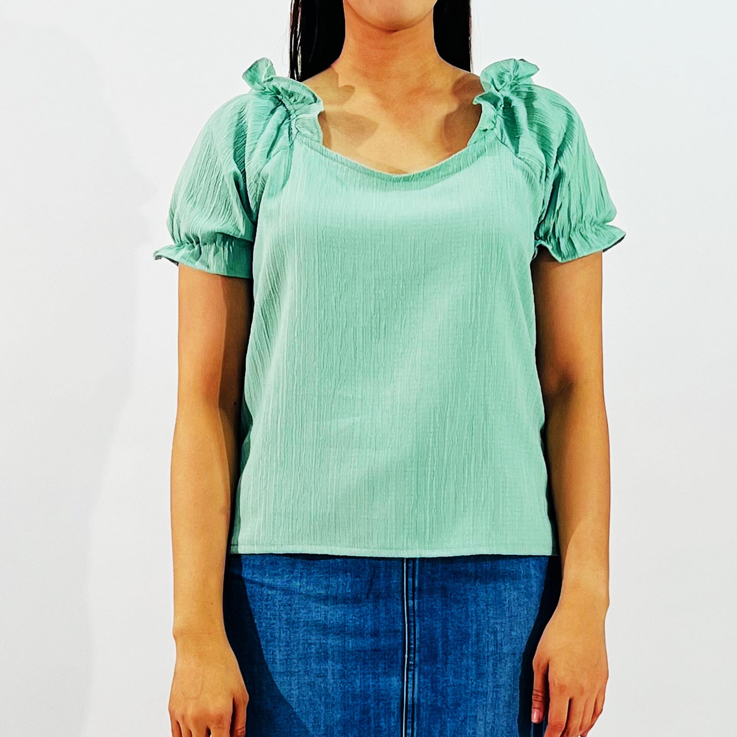RRJ Basic Tees for Ladies Boxy Fitting 167726-U (Sage)