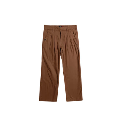 Bobson Japanese Ladies Basic Non-Denim Wide Leg Pants 176330 (Rust)