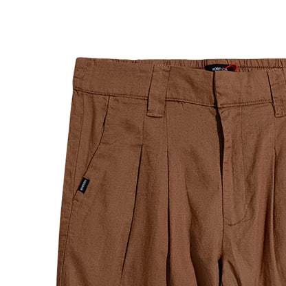 Bobson Japanese Ladies Basic Non-Denim Wide Leg Pants 176330 (Rust)