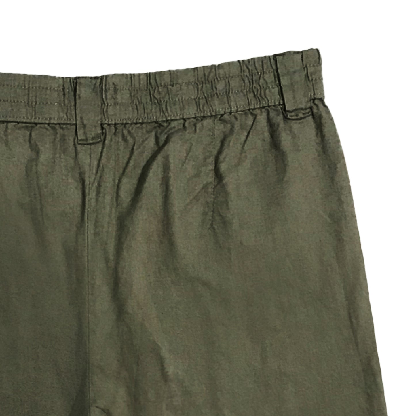 Bobson Japanese Ladies Basic Non-Denim Wide Leg Pants 176330 (Moss)