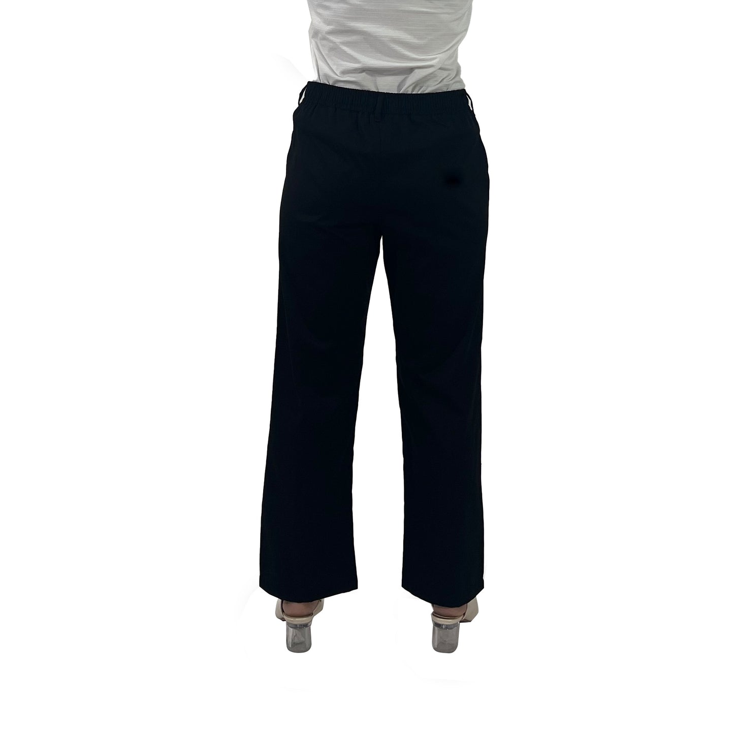 Bobson Japanese Ladies Basic Non-Denim Colored Pants 176430 (Black)