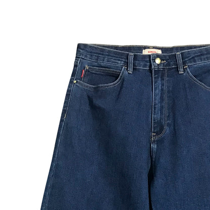 Bobson Japanese Ladies Basic Denim Sailor Pants 174902 (Medium Shade)