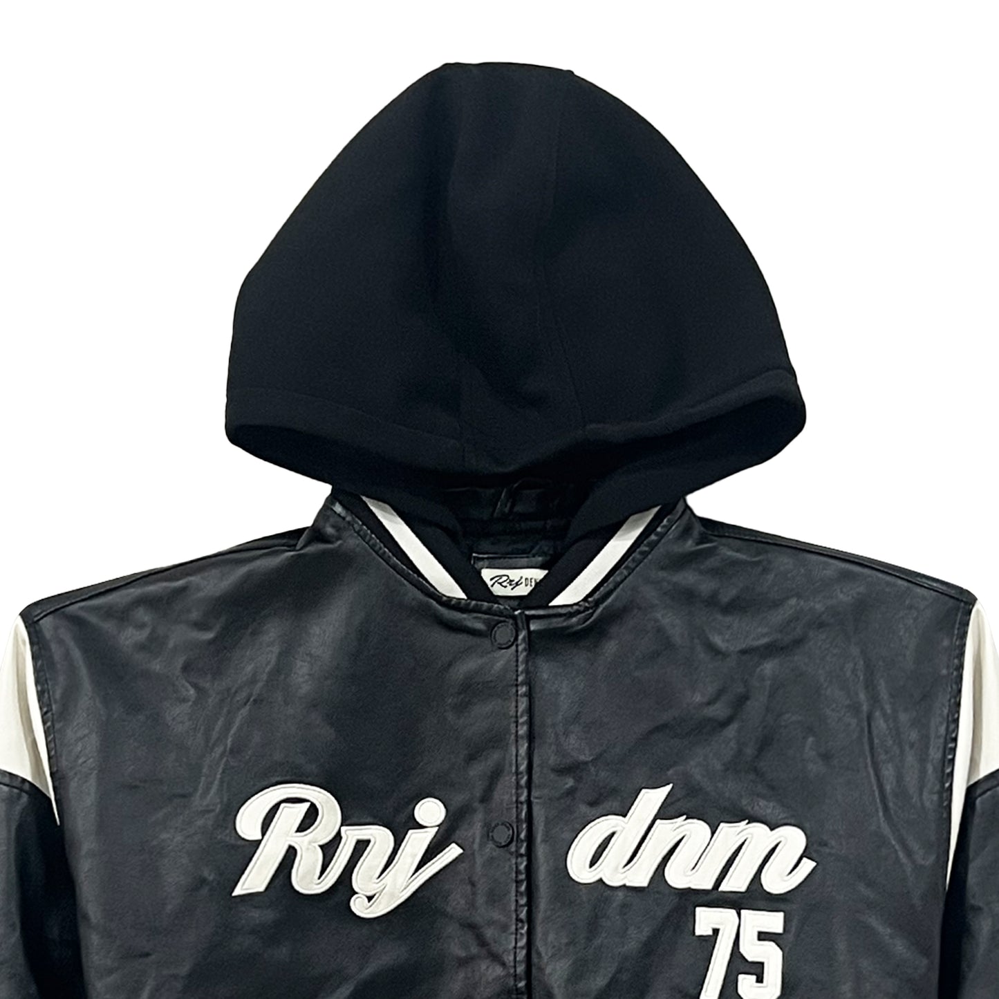 RRJ Ladies Basic Leather Jacket Regular Fitting 140447 (Black)