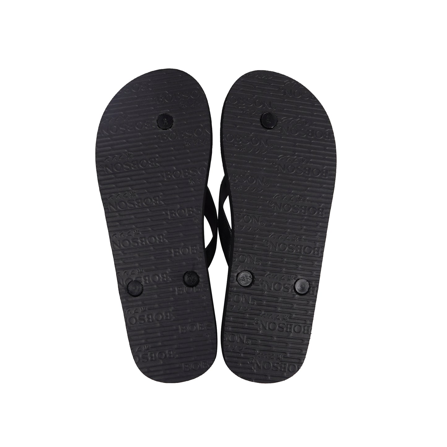Bobson Japanese Men's Basic Accessories Footwear Slipper 161598 (Black White)