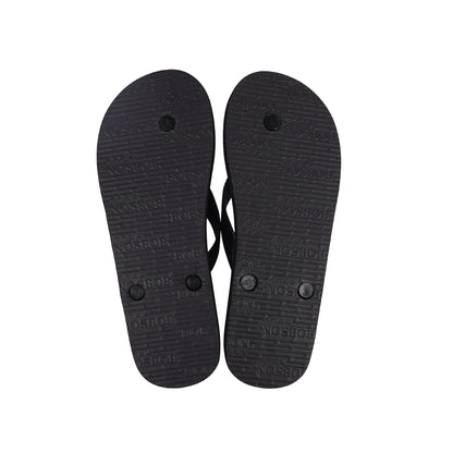 Bobson Japanese Men's Basic Accessories Footwear Slipper 161598 (Black White)