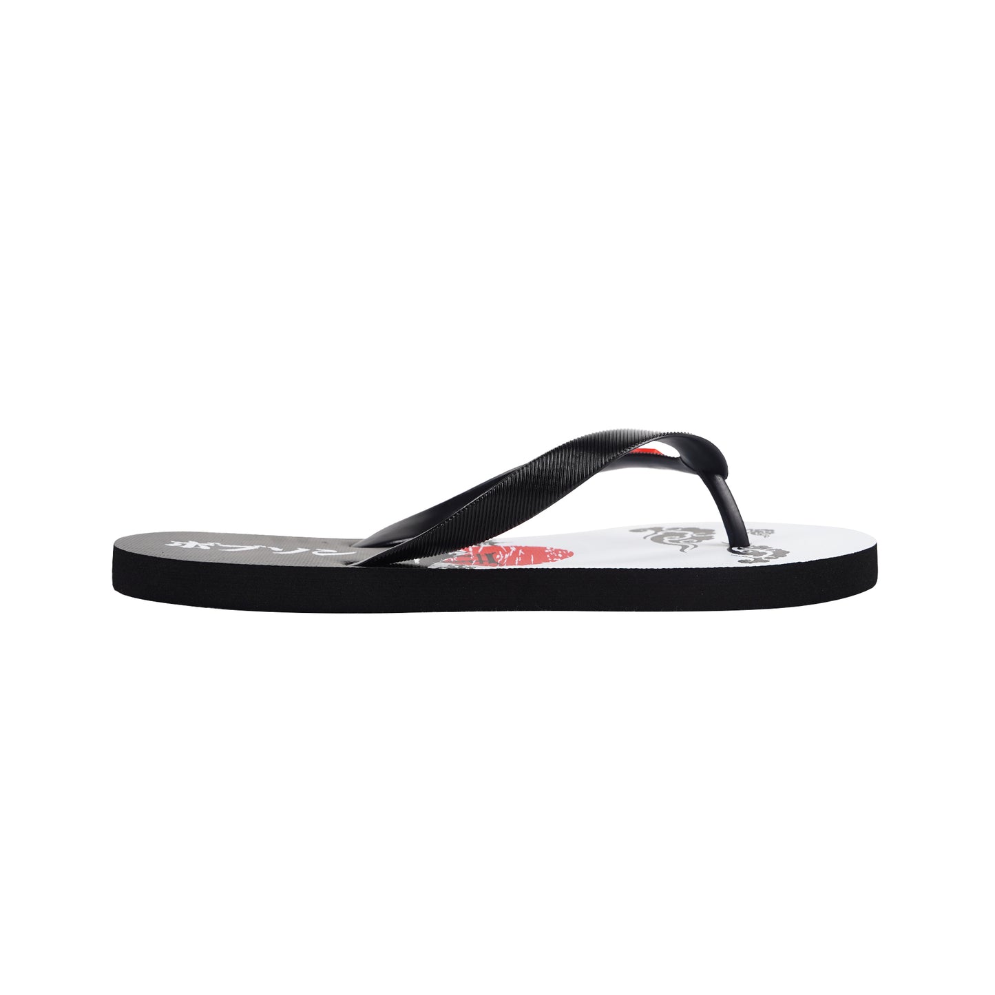 Bobson Japanese Men's Basic Accessories Footwear Slipper 161598 (Black White)