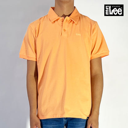 Stylistic Mr. Lee Men's Basic Collared Shirt Regular Fit 155871 (Light Orange)