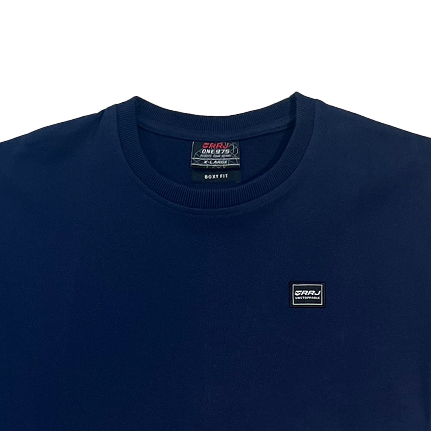 RRJ Men's Basic Tees Boxy Fitting 99845 (Navy)
