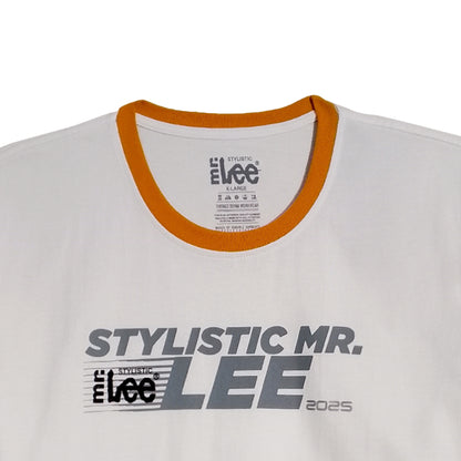 Stylistic Mr. Lee Men's Basic Tees Semi body Fit 175083-U (White)