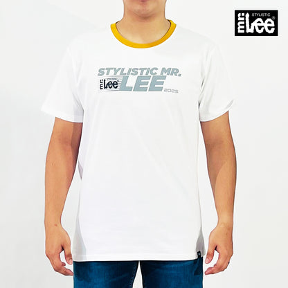 Stylistic Mr. Lee Men's Basic Tees Semi body Fit 175083-U (White)