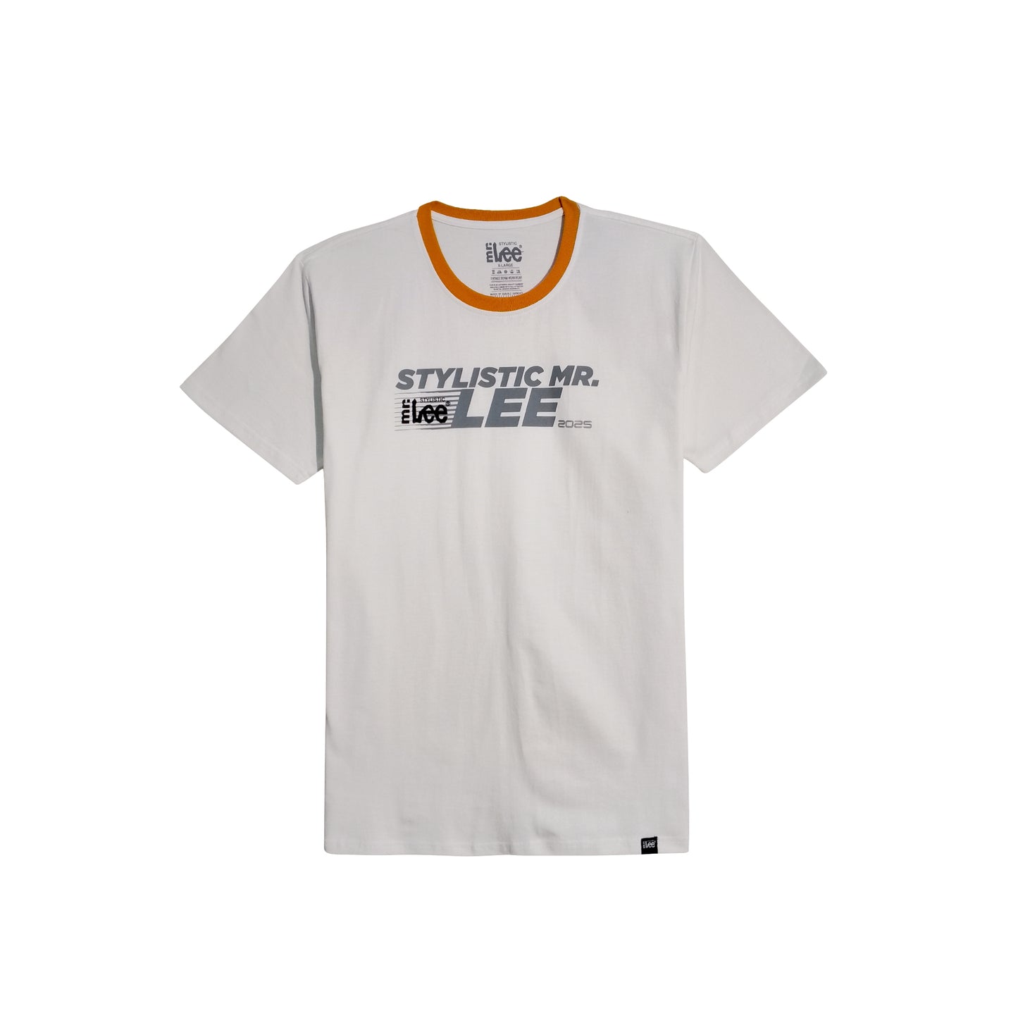 Stylistic Mr. Lee Men's Basic Tees Semi body Fit 175083-U (White)