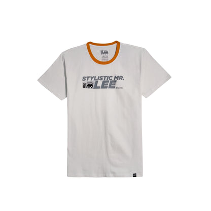 Stylistic Mr. Lee Men's Basic Tees Semi body Fit 175083-U (White)