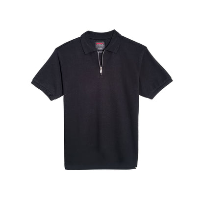 RRJ Men's Basic Collared Shirt Comfort Fitting 169622 (Black)