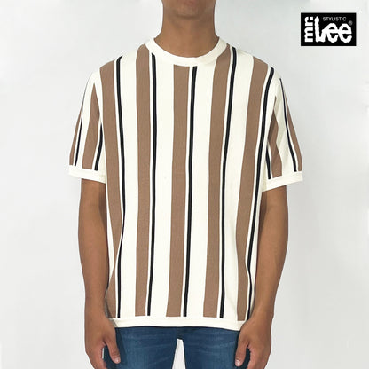 Stylistic Mr. Lee Men's Basic Tees Regular Fit 178988 (Brown)