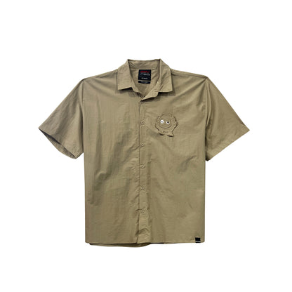 RRJ Men's Basic Woven Shirt Oversized Fitting 177430 (Beige)