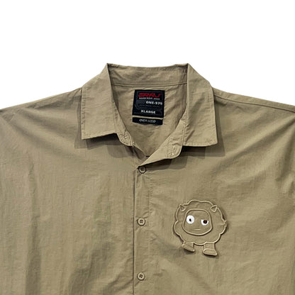 RRJ Men's Basic Woven Shirt Oversized Fitting 177430 (Beige)