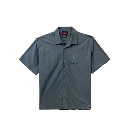 RRJ Men's Basic Woven Shirt Oversized Fitting 177430 (Gray)