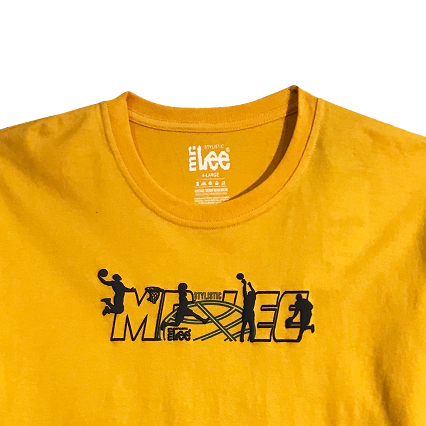 Stylistic Mr. Lee Men's Basic Tees Semi body Fit 176538-U (Artisan Gold)