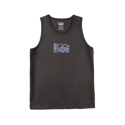 Stylistic Mr. Lee Men's Basic Tank Top Semi body Fit 175039-U (Gray)