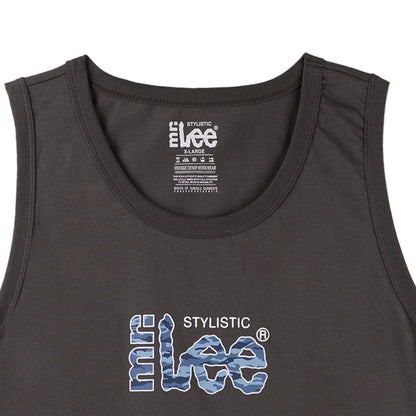 Stylistic Mr. Lee Men's Basic Tank Top Semi body Fit 175039-U (Gray)