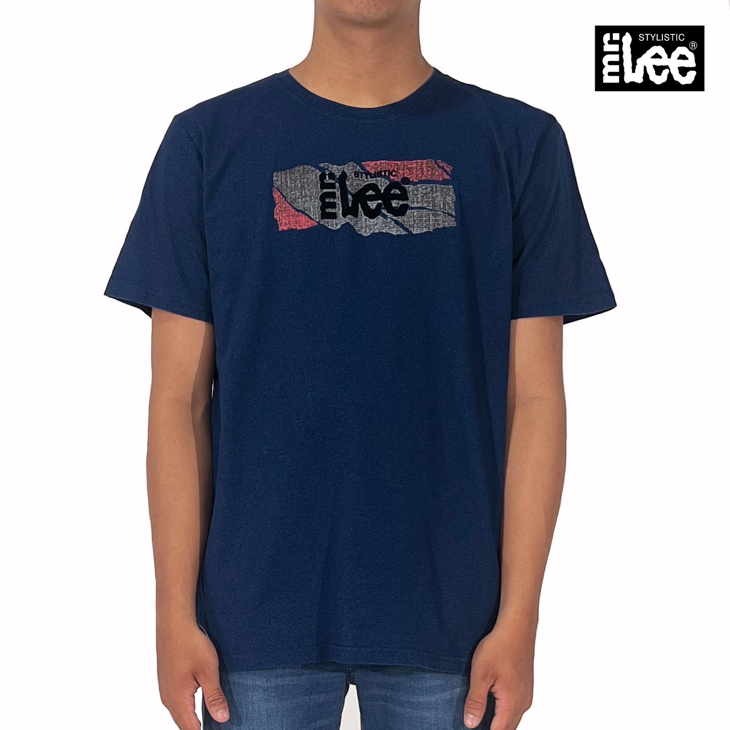 Stylistic Mr. Lee Men's Basic Tees Semi body Fit 121920 (Medium Wash)