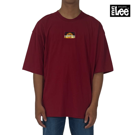 Stylistic Mr. Lee Men's Basic Tees Oversized Fitting 175121-U (Maroon)