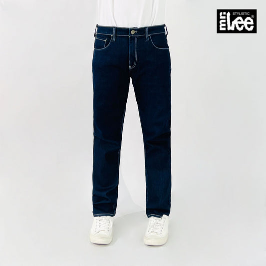Stylistic Mr. Lee Men's Basic Denim Pants Super Skinny Mid Waist 174441-U (Dark Shade)