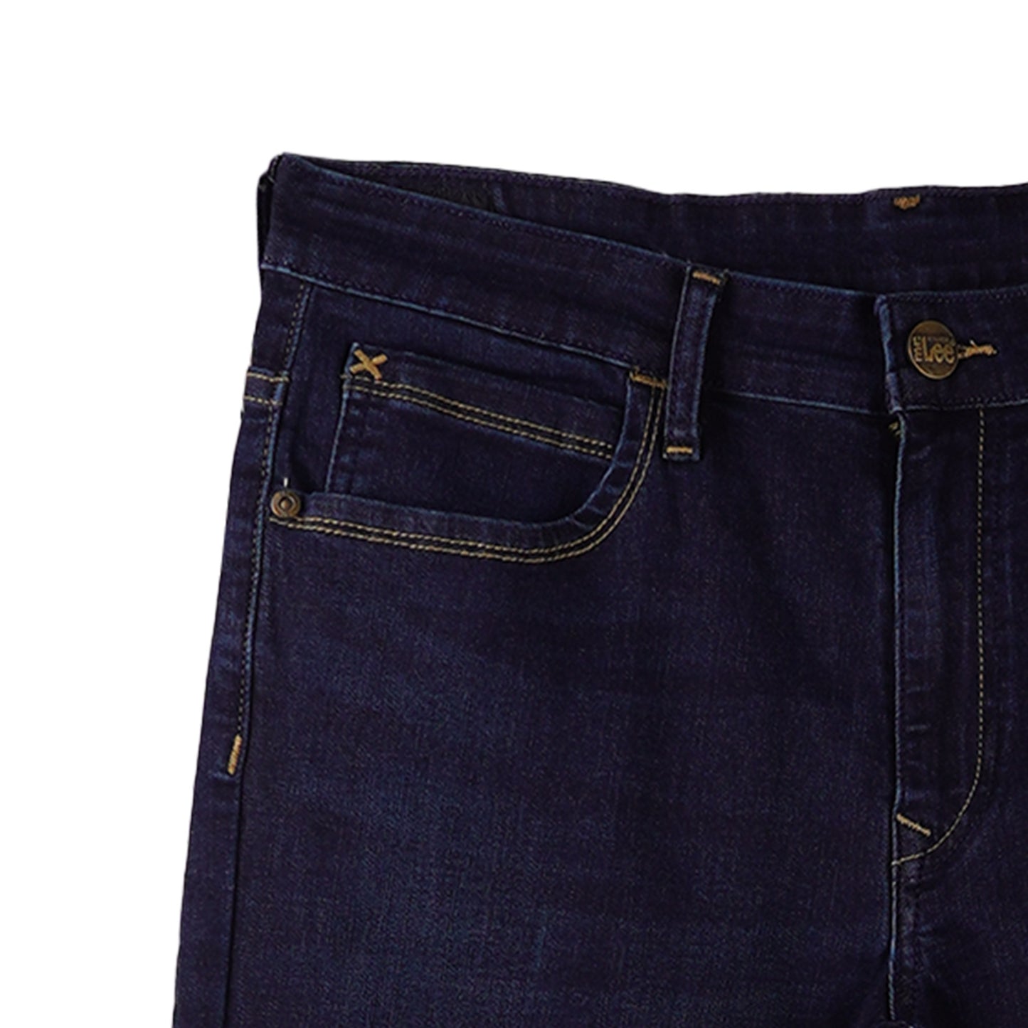 Stylistic Mr. Lee Men's Basic Denim Pants Skinny Mid Waist 177058-U (Dark Shade)