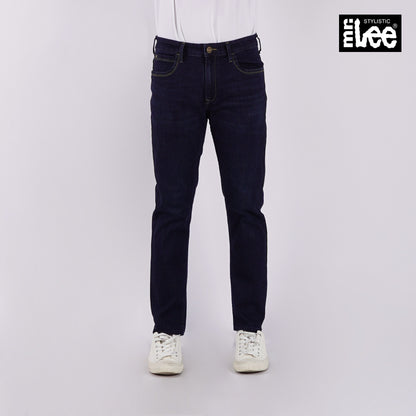 Stylistic Mr. Lee Men's Basic Denim Pants Skinny Mid Waist 177058-U (Dark Shade)