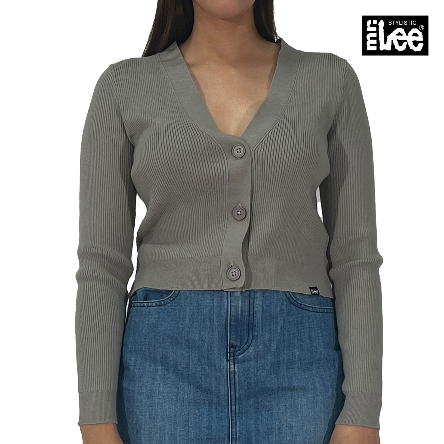 Stylistic Mr. Lee Ladies Basic Jacket Boxy Fit 175310 (Light Gray)