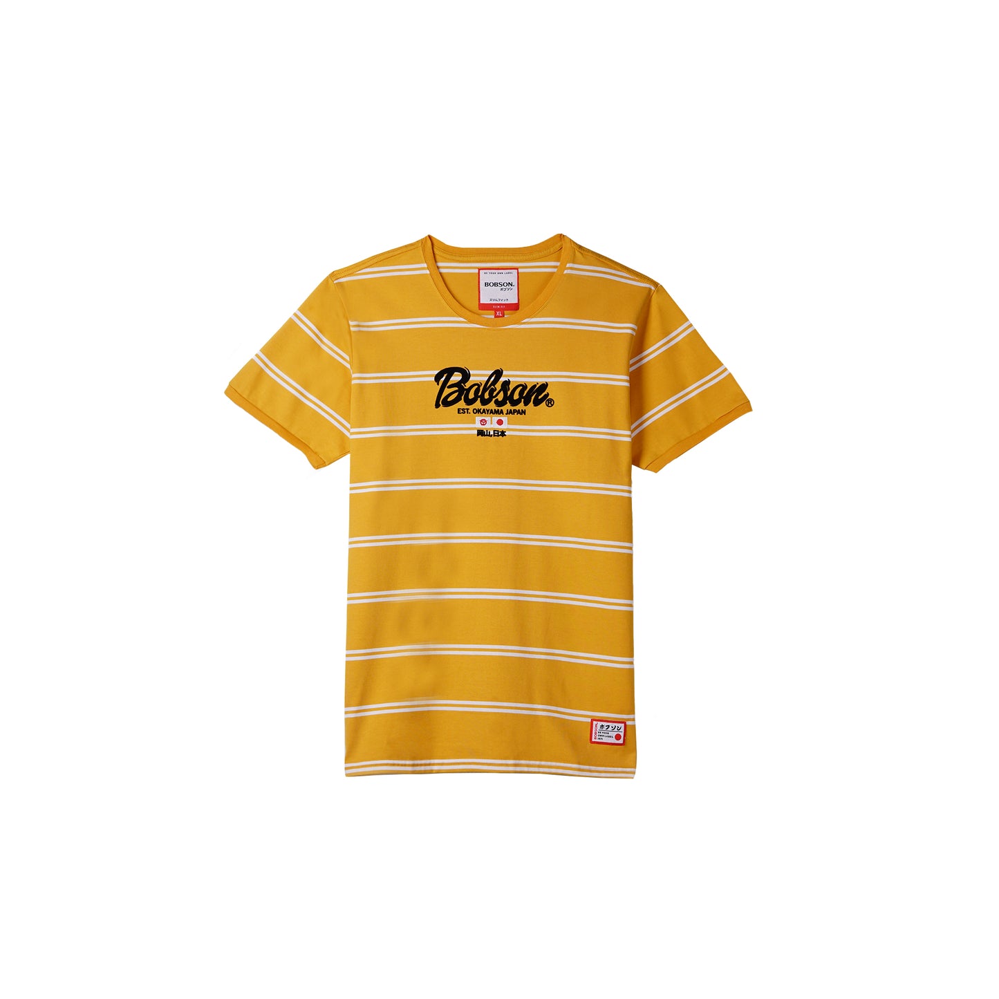 Bobson Japanese Men's Basic Tees Slim Fit 167346 (Yellow Gold)