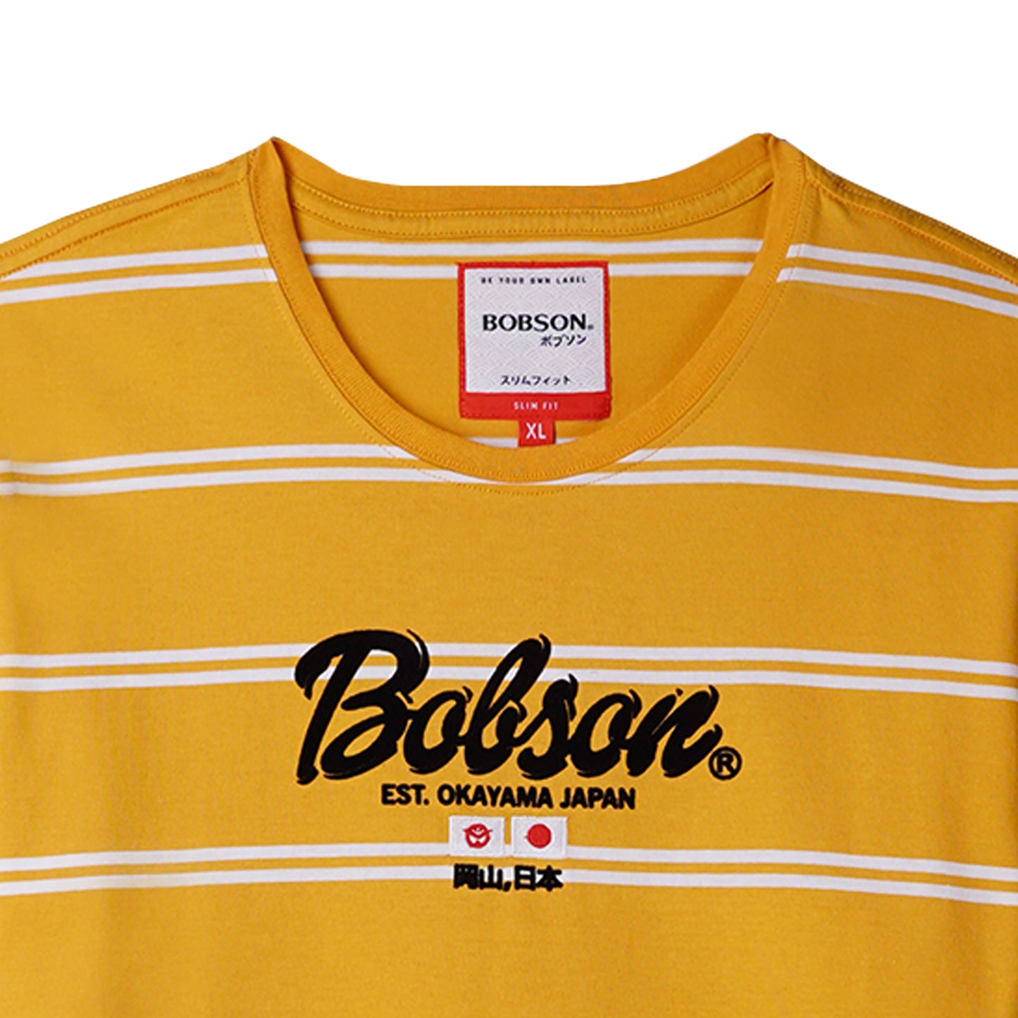 Bobson Japanese Men's Basic Tees Slim Fit 167346 (Yellow Gold)