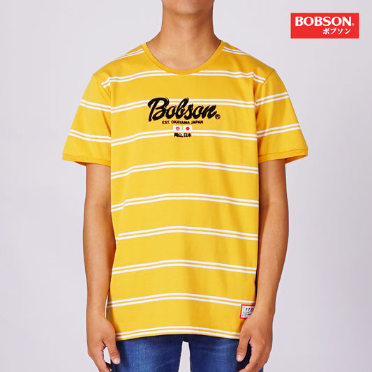 Bobson Japanese Men's Basic Tees Slim Fit 167346 (Yellow Gold)