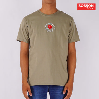 Bobson Japanese Men's Basic Tees Slim Fit 176508-U (Laurel Oak)