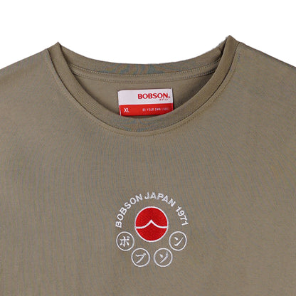 Bobson Japanese Men's Basic Tees Slim Fit 176508-U (Laurel Oak)