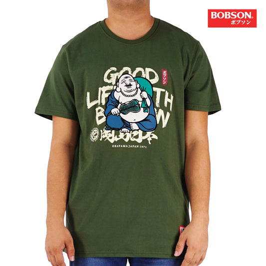 Bobson Japanese Men's Basic Tees Comfort Fit 135447 (Fatigue)