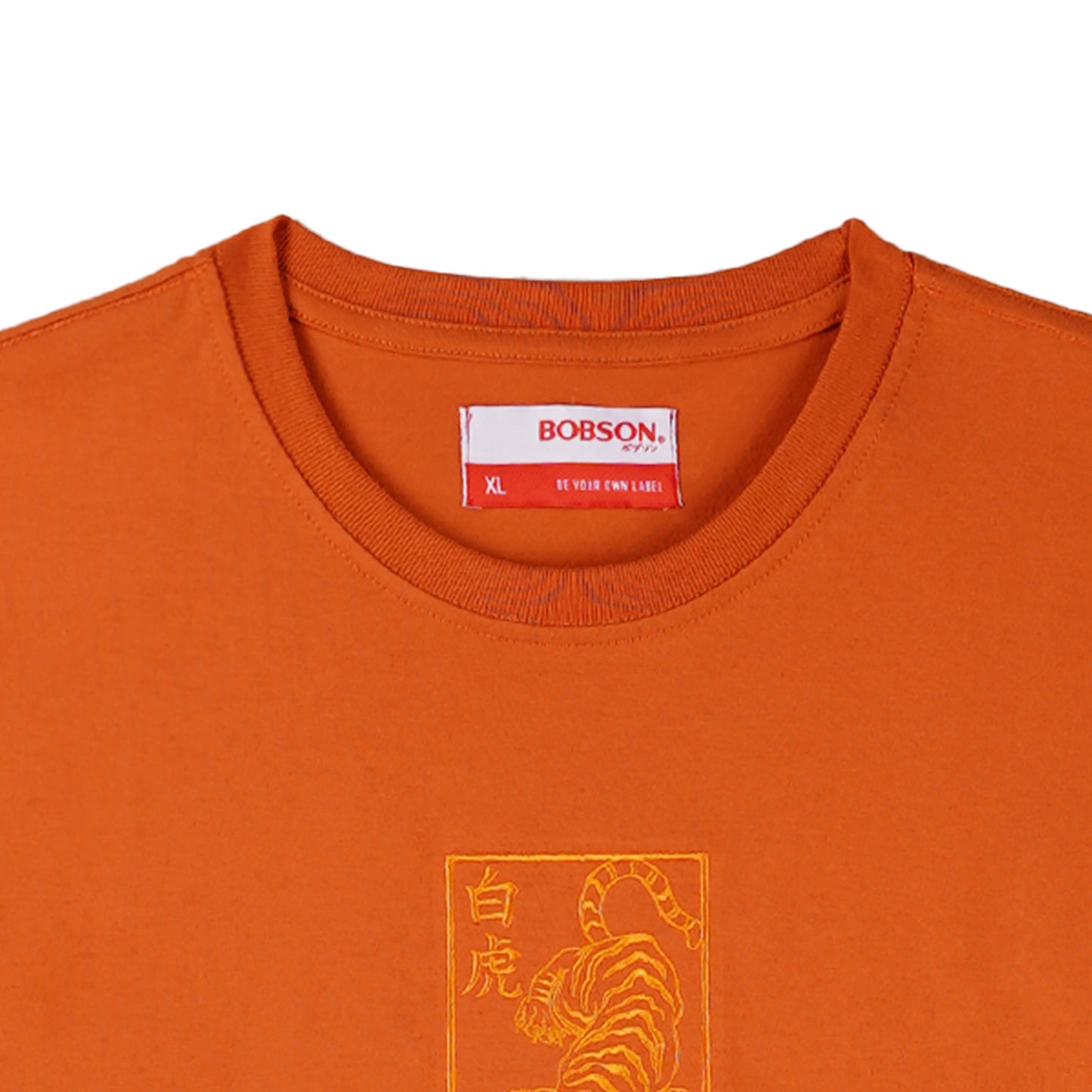 Bobson Japanese Men's Basic Tees Slim Fit 177151-U (Mango)