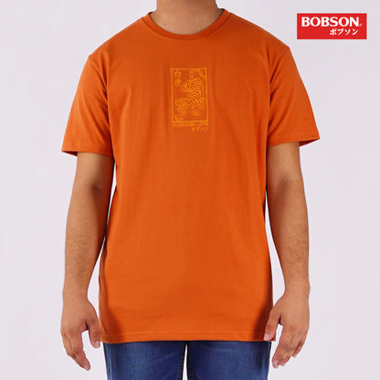 Bobson Japanese Men's Basic Tees Slim Fit 177151-U (Mango)