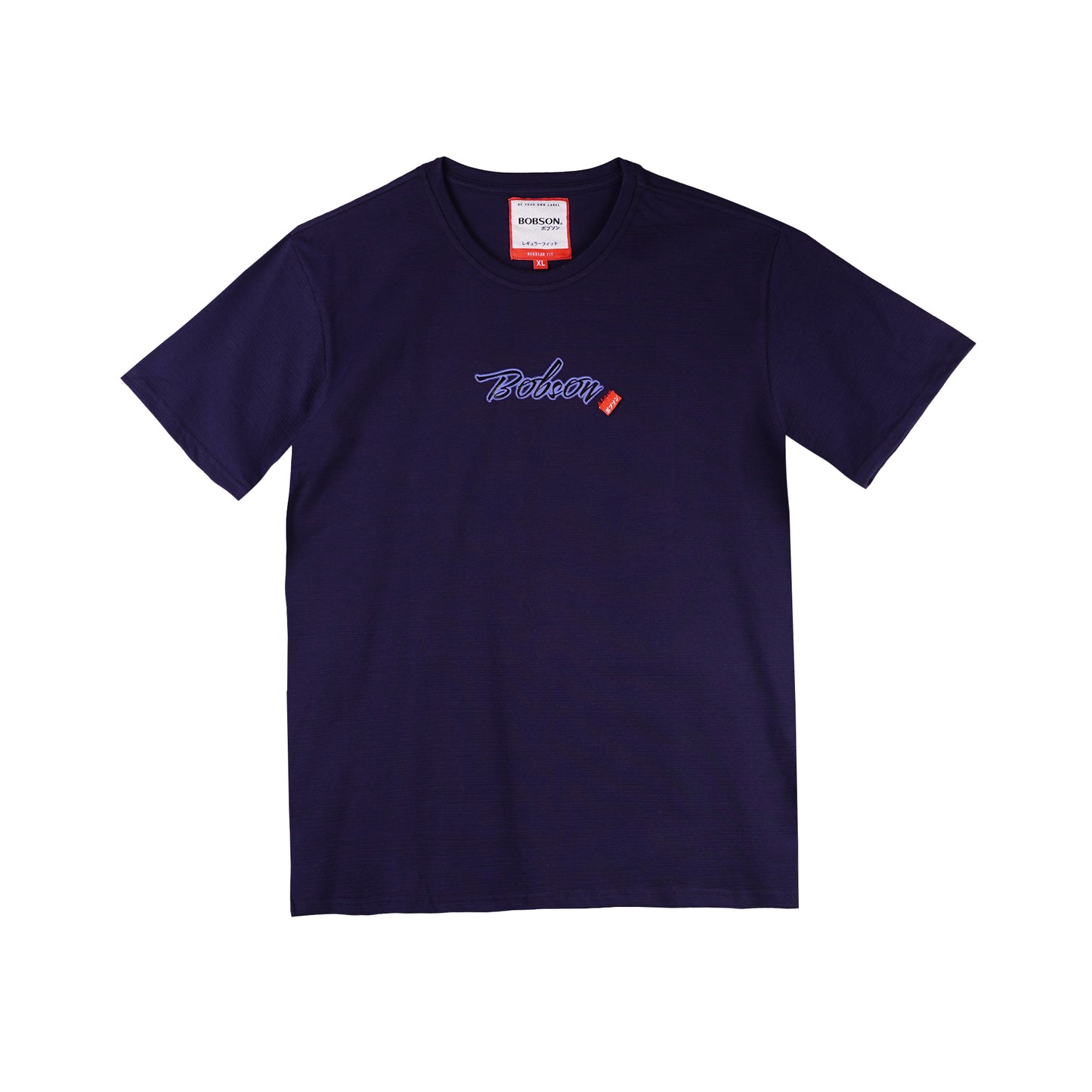 Bobson Japanese Men's Basic Tees Slim Fit 165774 (Navy)