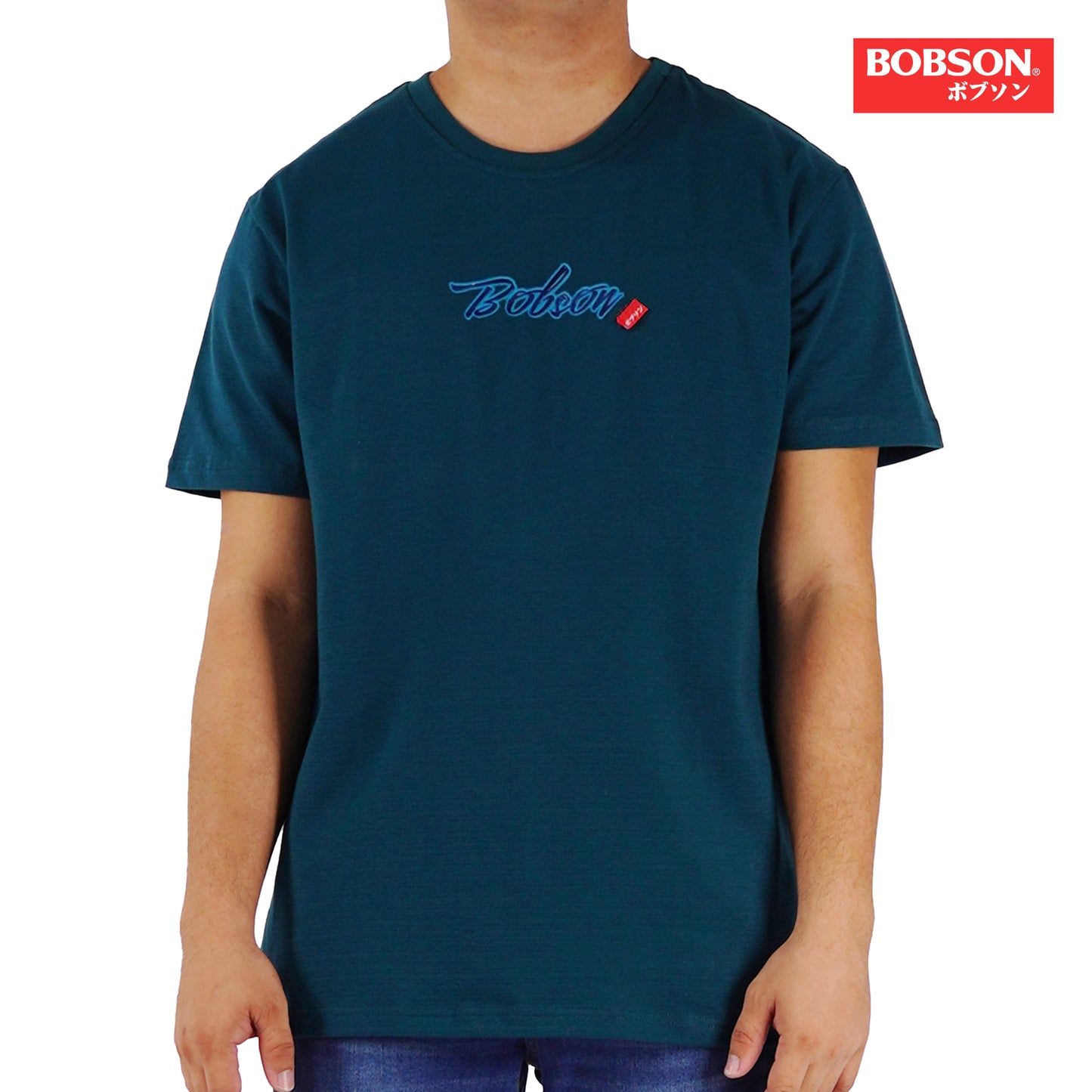 Bobson Japanese Men's Basic Tees Slim Fit 165774 (Teal)