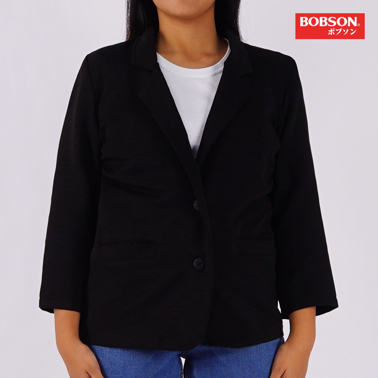 Bobson Japanese Ladies Basic Jacket Regular Fit 158465 (Black)
