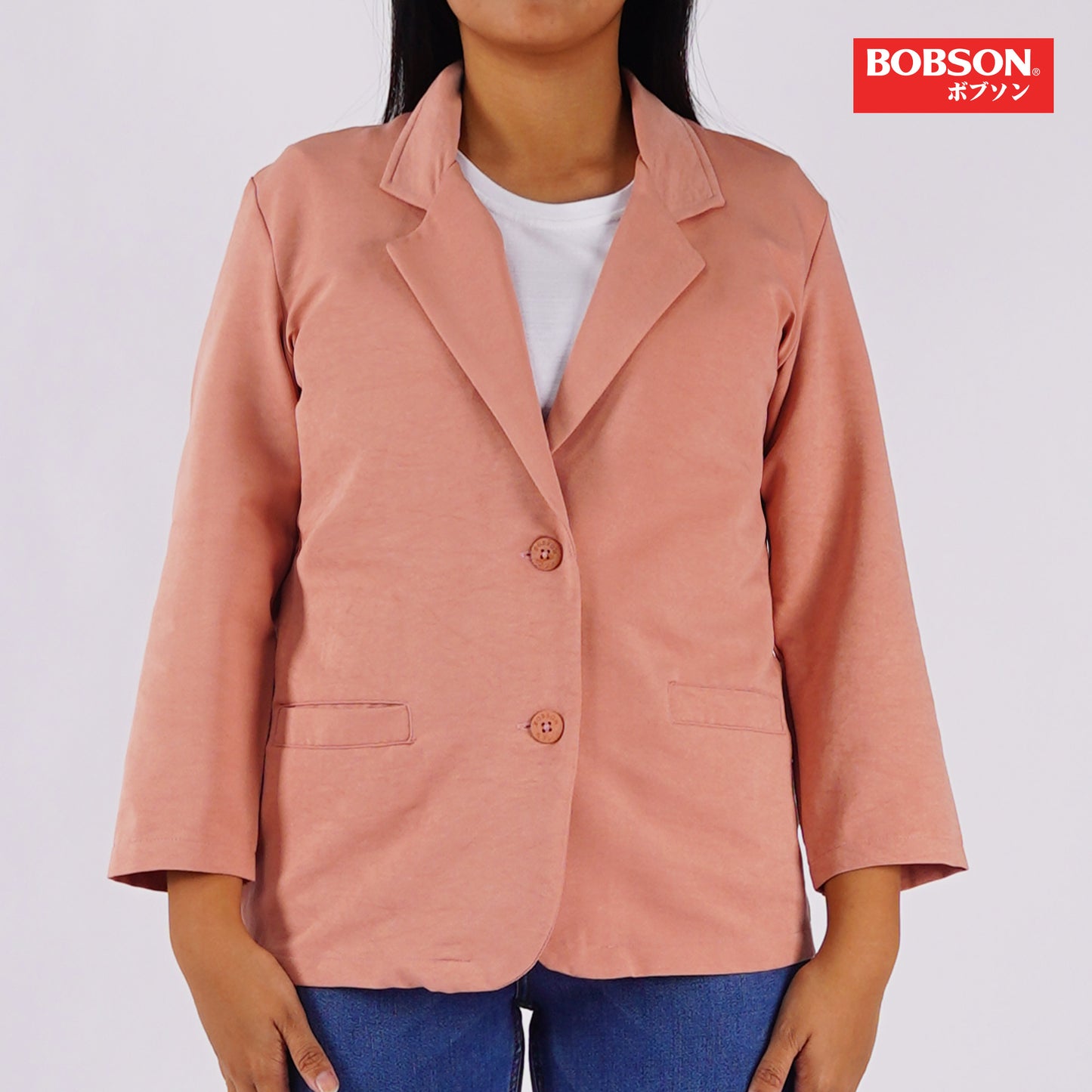 Bobson Japanese Ladies Basic Jacket Regular Fit 158465 (Coral)