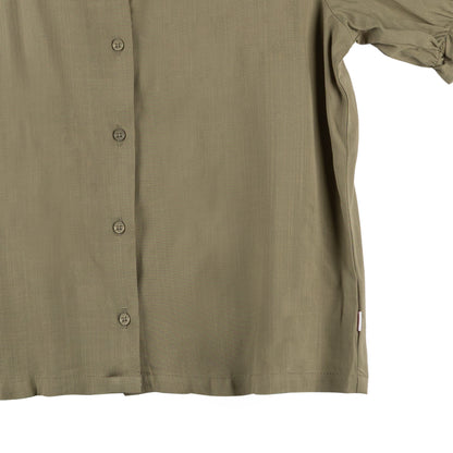 Bobson Japanese Ladies Basic Woven Shirt Boxy Fit 151852 (Light Green)