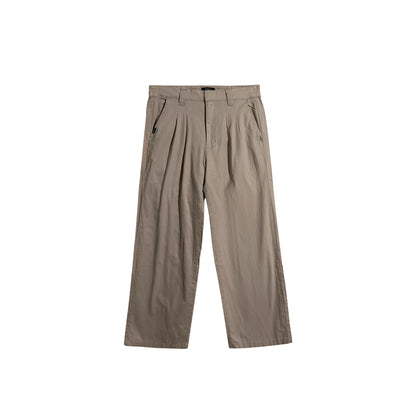 Bobson Japanese Ladies Basic Non-Denim Wide Leg Pants 176330 (Light Beige)