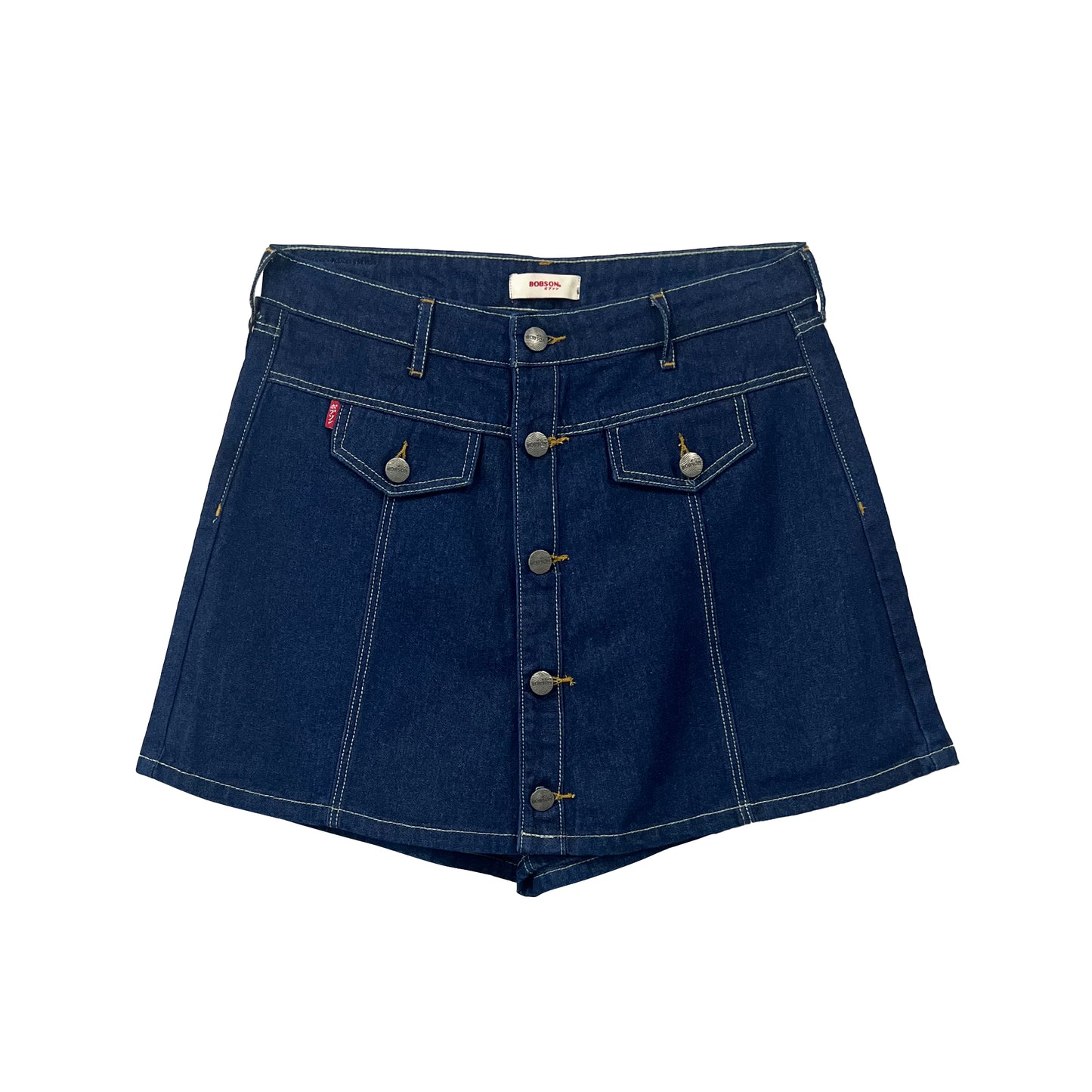 Bobson Japanese Ladies Basic Denim Skort 175966 (Dark Shade)