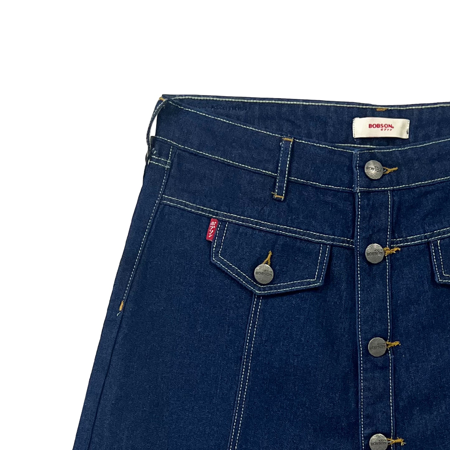 Bobson Japanese Ladies Basic Denim Skort 175966 (Dark Shade)