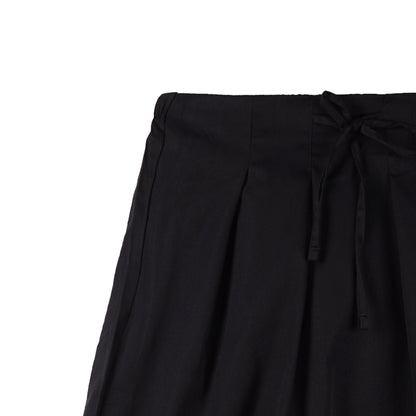 Bobson Japanese Ladies Basic Non-Denim Long Skirt 180658 (Black)